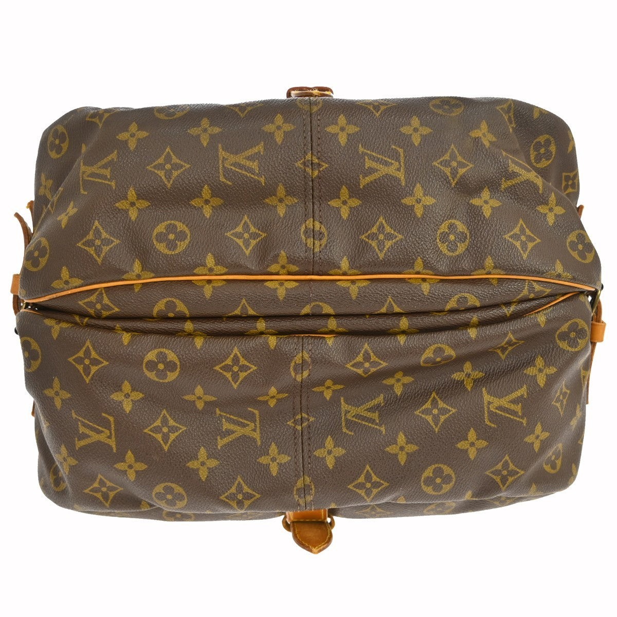 Louis Vuitton Saumur Monogram Brown Canvas Shoulder Bag Bag (Pre-Owned)