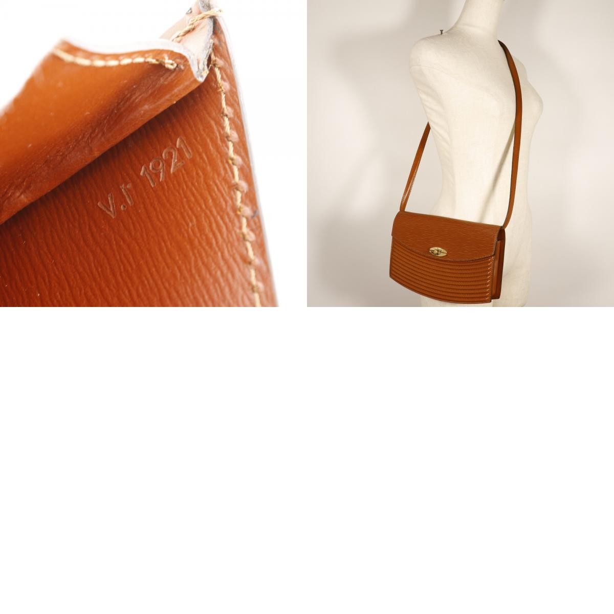 Louis Vuitton Prebourg Epi Leather Brown Leather Shoulder Bag Bag (Pre-Owned)