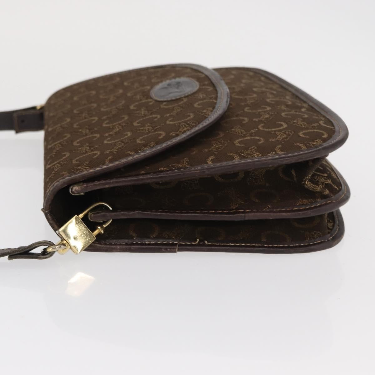Celine C Sulky Canvas Brown Canvas Shoulder Bag Bag (Pre-Owned)
