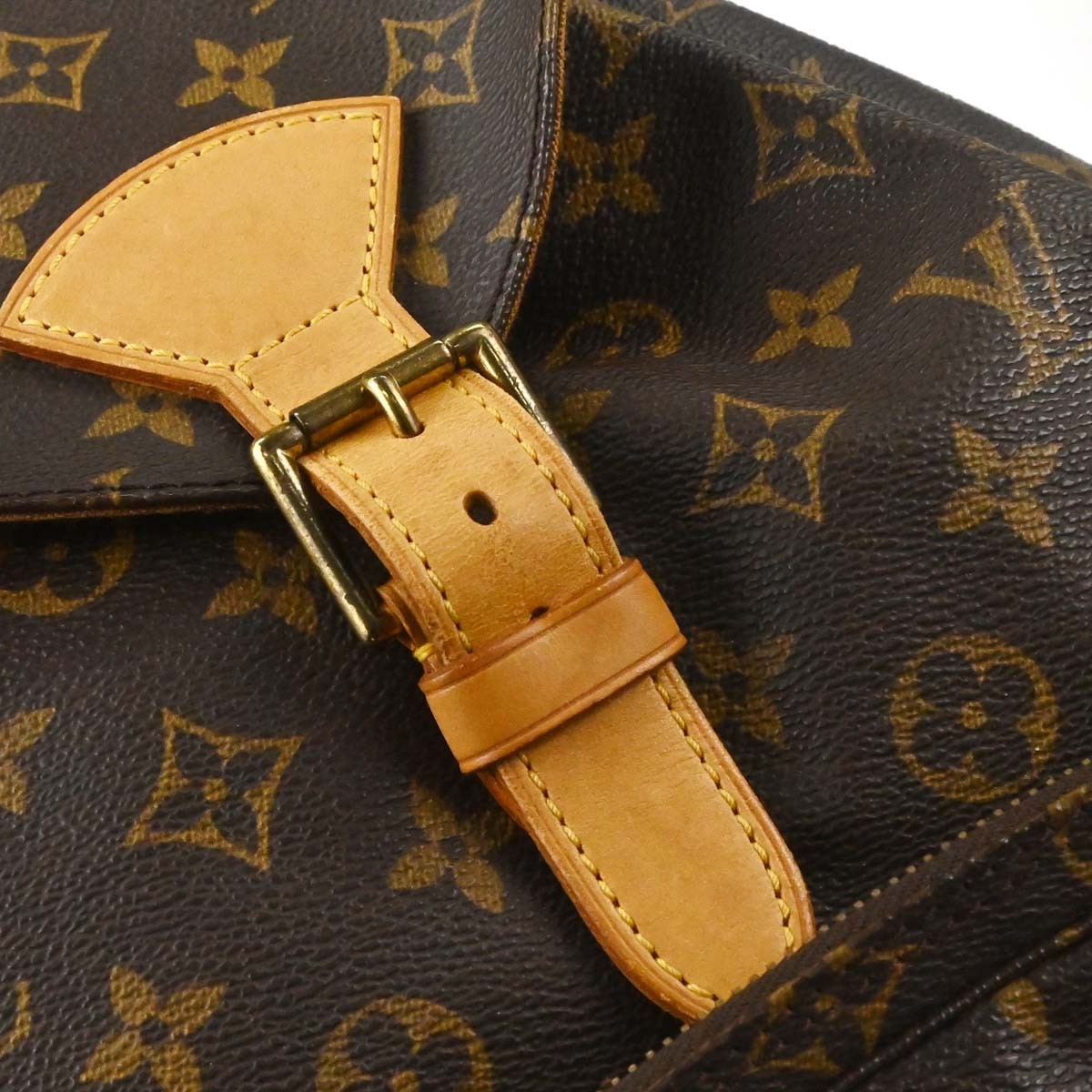 Louis Vuitton Vintage Montsouris Monogram Canvas Brown Canvas Backpack Bag (Pre-Owned)