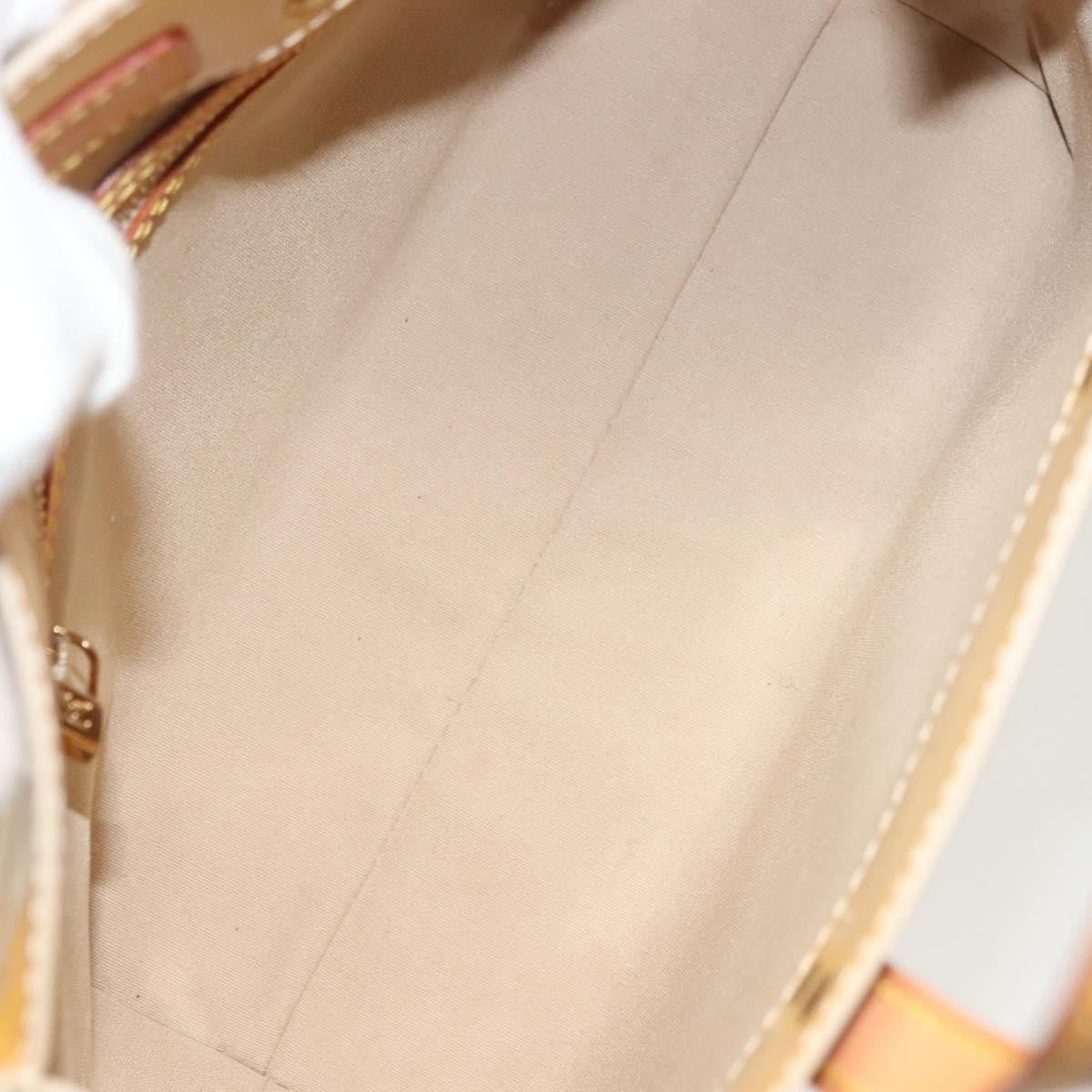 Louis Vuitton Reade Monogram Vernis Yellow Patent_Leather Handbag (Pre-Owned)