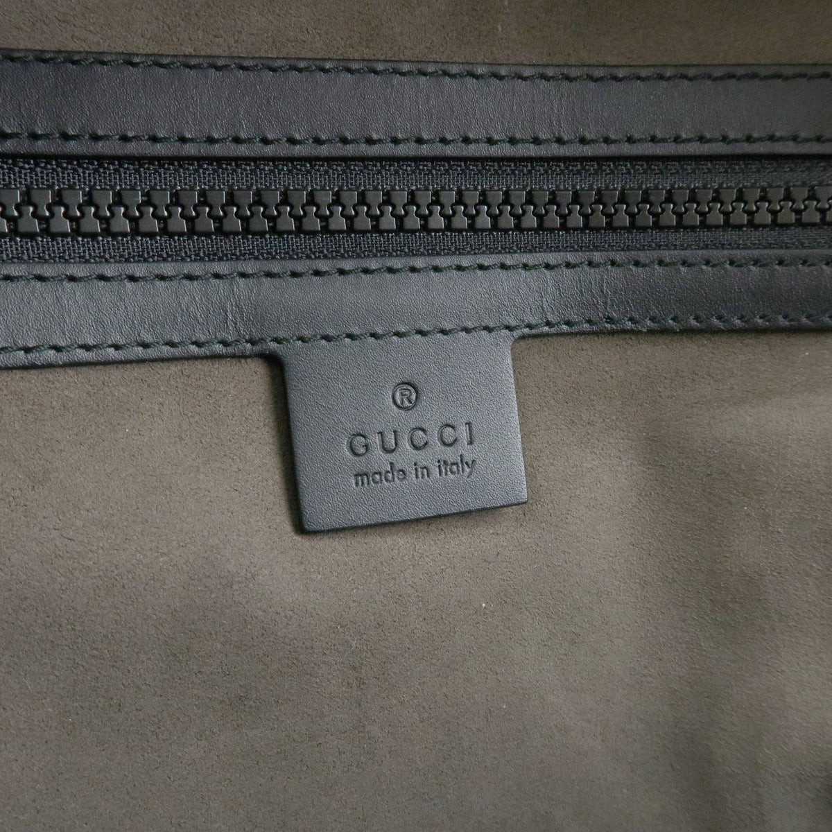 Gucci Zip Pocket Gg Coated Canvas Beige Canvas Backpack Bag (Pre-Owned)