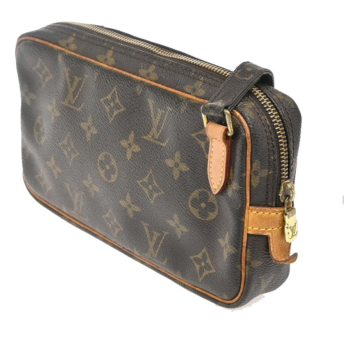Louis Vuitton Pochette Marly Bandouliere Monogram Canvas Brown Canvas Shoulder Bag Bag (Pre-Owned)