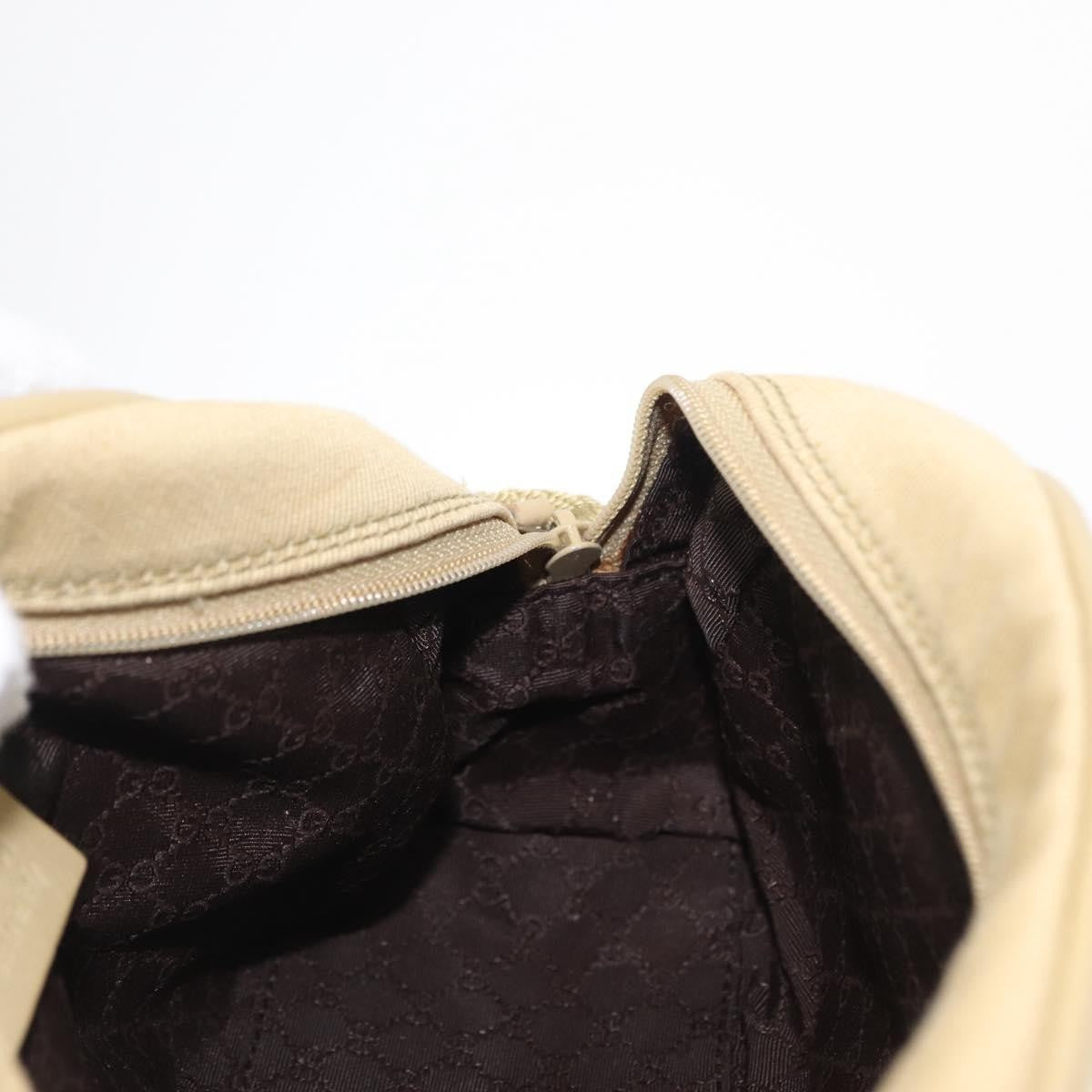 Gucci Vintage Canvas Beige Canvas Shoulder Bag Bag (Pre-Owned)