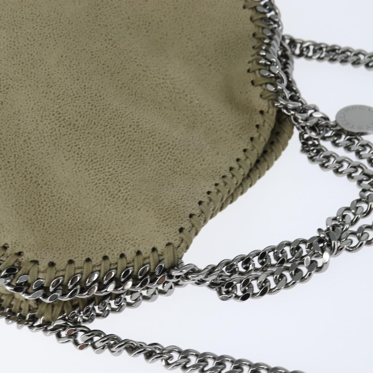 Stella Mccartney Falabella Fold Over Shaggy Deer Beige Polyester Shoulder Bag Bag (Pre-Owned)