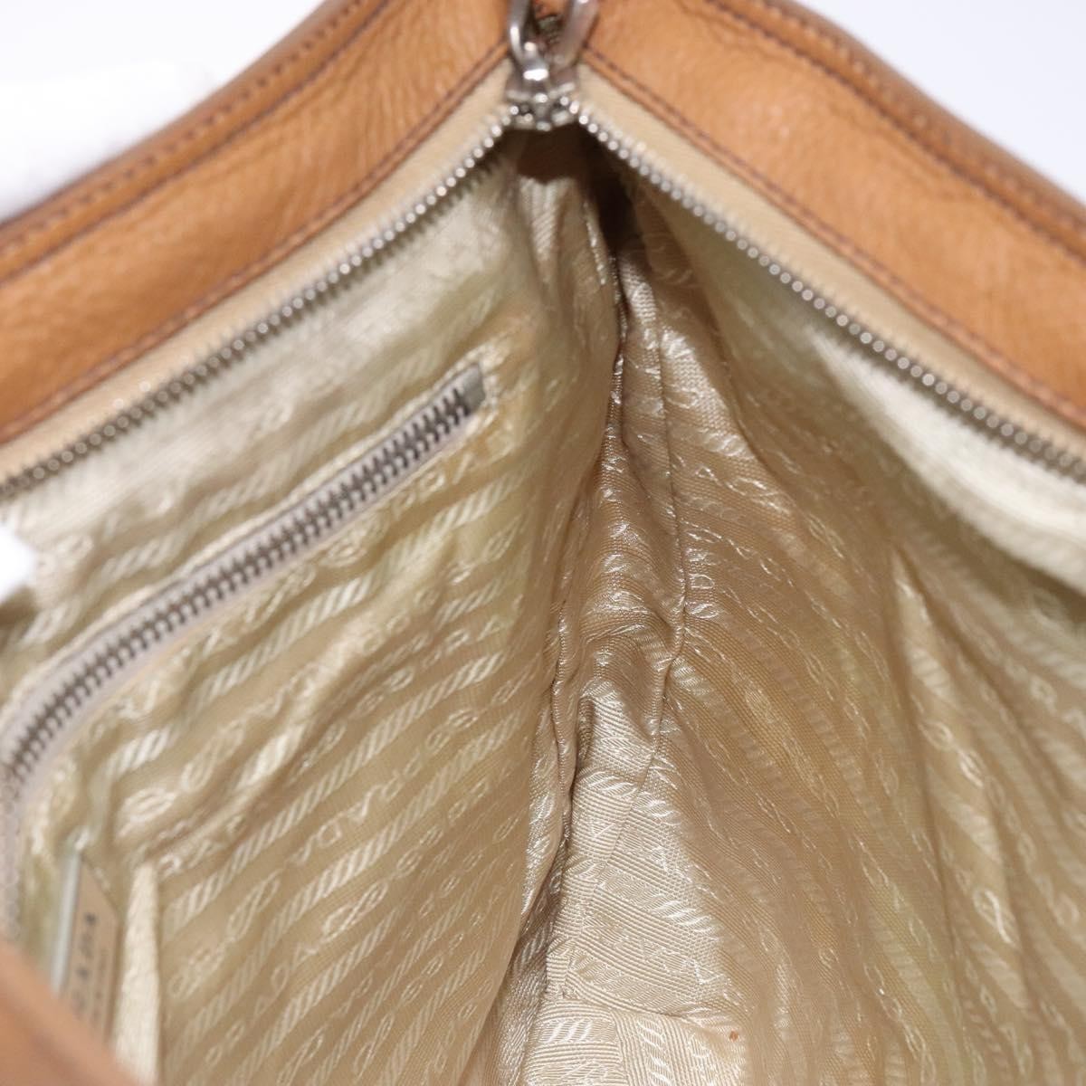 Prada Vintage Convertible Tote Canvas And Leather Beige Canvas Tote Bag Bag (Pre-Owned)