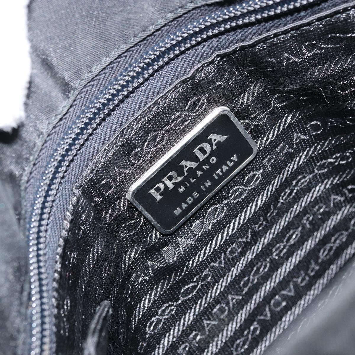 Prada Vintage Tote Nylon Black Nylon Tote Bag Bag (Pre-Owned)