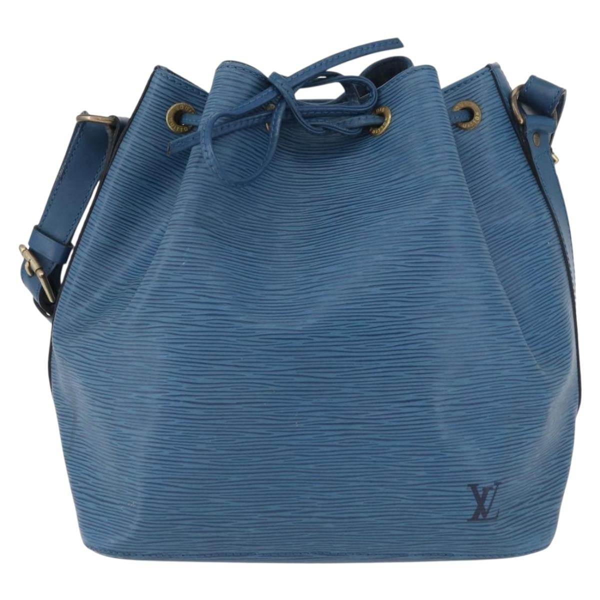 Louis Vuitton Petit Noe Epi Leather Blue Leather Shoulder Bag Bag (Pre-Owned)