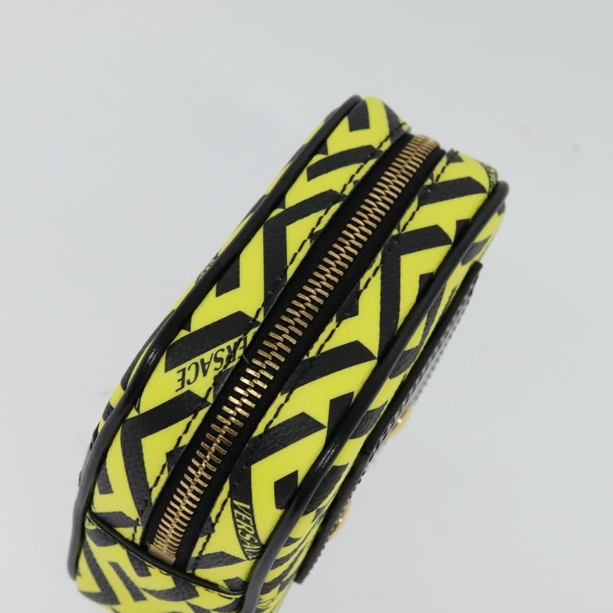Versace Vintage Clutch Leather Yellow Pvc Clutche & Pouche Bag (Pre-Owned)