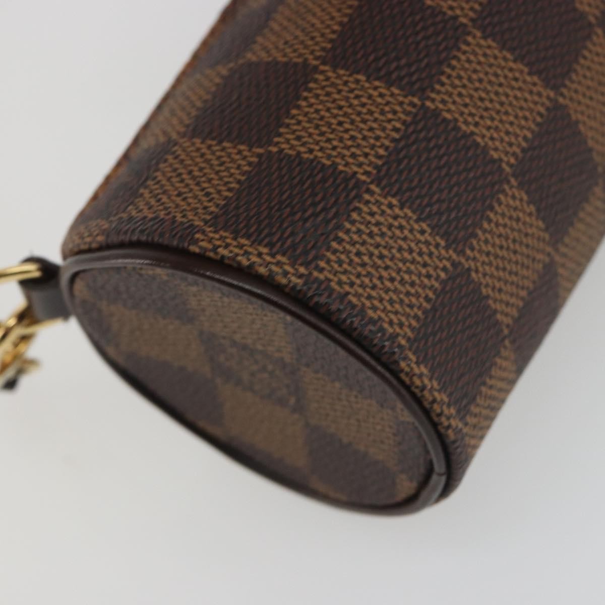Louis Vuitton Papillon Pochette Damier Brown Canvas Clutche & Pouche Bag (Pre-Owned)