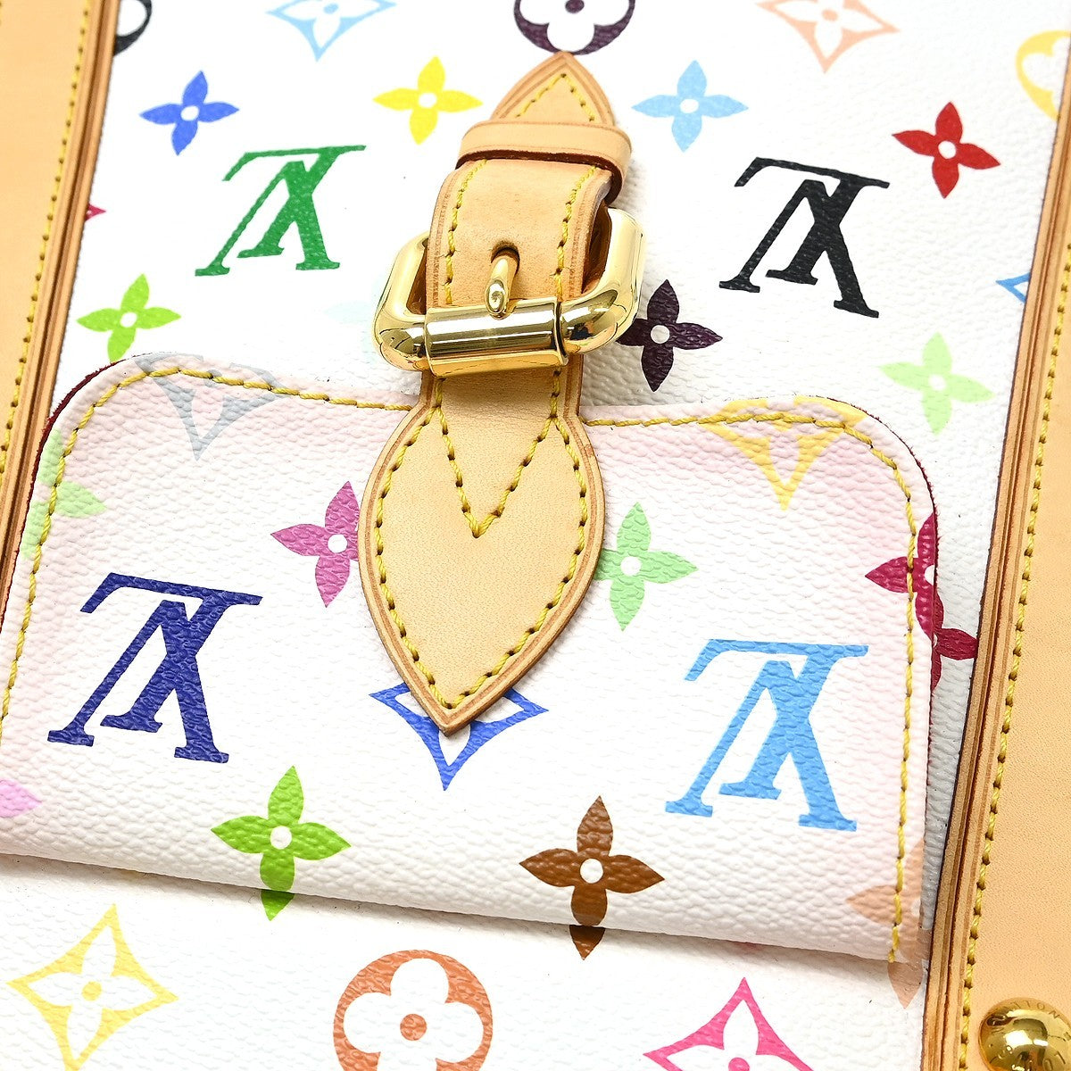 Louis Vuitton Aurelia Monogram Multicolor White Canvas Tote Bag Bag (Pre-Owned)