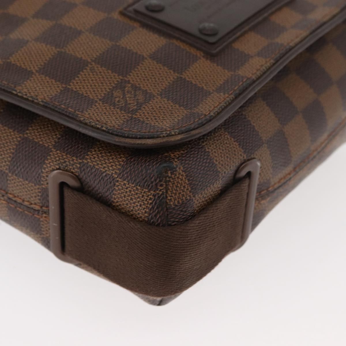 Louis Vuitton Brooklyn Damier Brown Canvas Handbag (Pre-Owned)