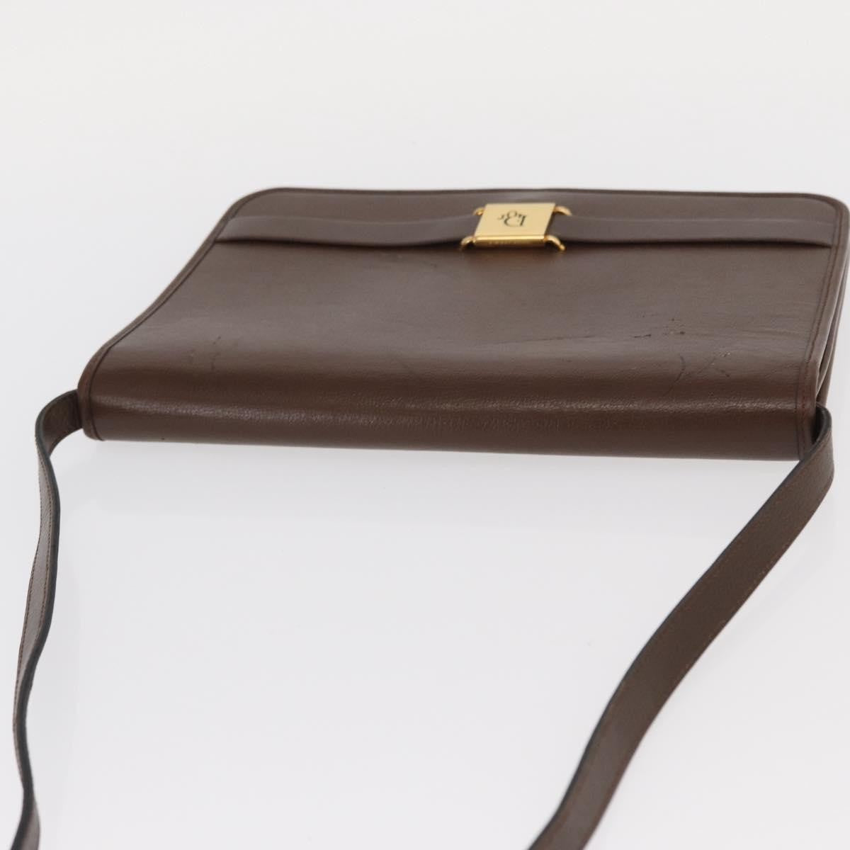 Christian Dior Vintage Leather Brown Leather Shoulder Bag Bag (Pre-Owned)
