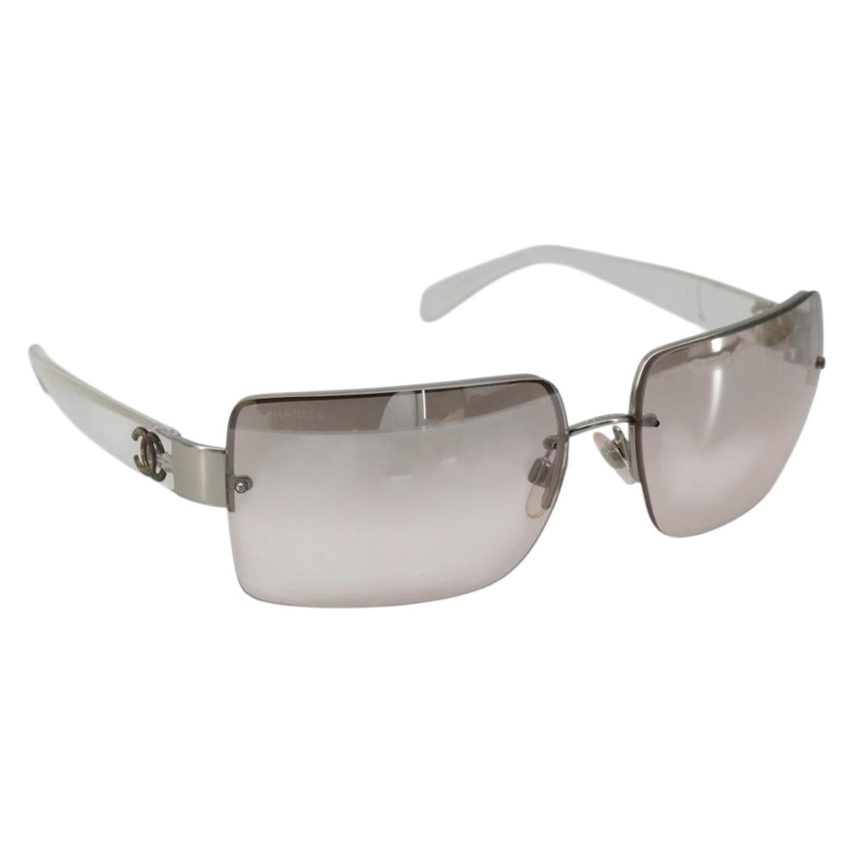 Chanel Logo Cc Plastic Clear Plastic Sunglasse Accessory (Pre-Owned)