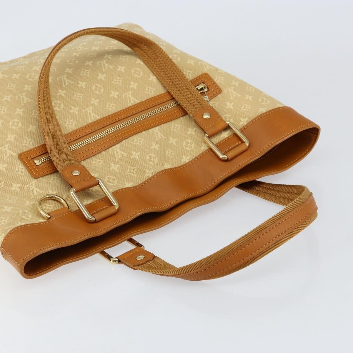 Louis Vuitton Lucille Mini Lin Beige Canvas Handbag (Pre-Owned)