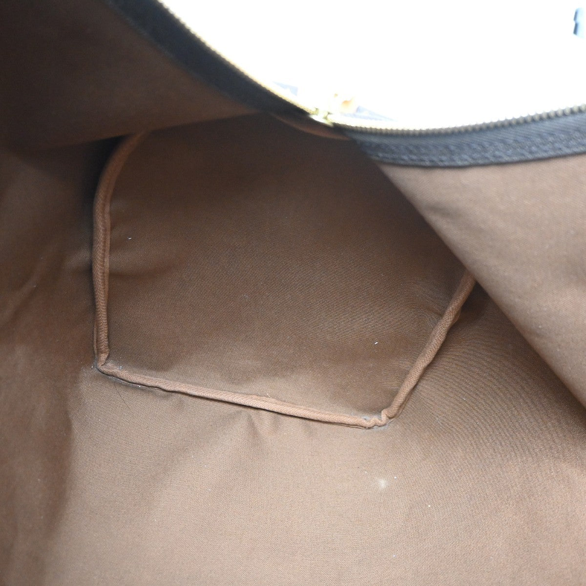 Louis Vuitton Keepall Monogram Canvas Brown Leather Travel Bag Bag (Pre-Owned)