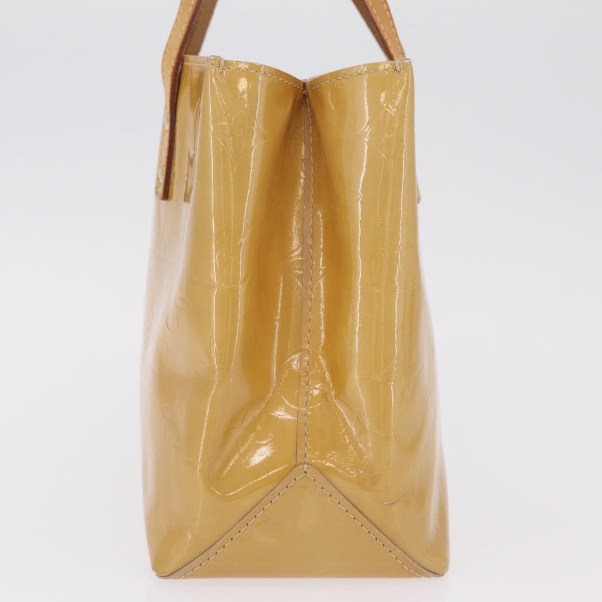 Louis Vuitton Reade Monogram Vernis Beige Patent_Leather Handbag (Pre-Owned)