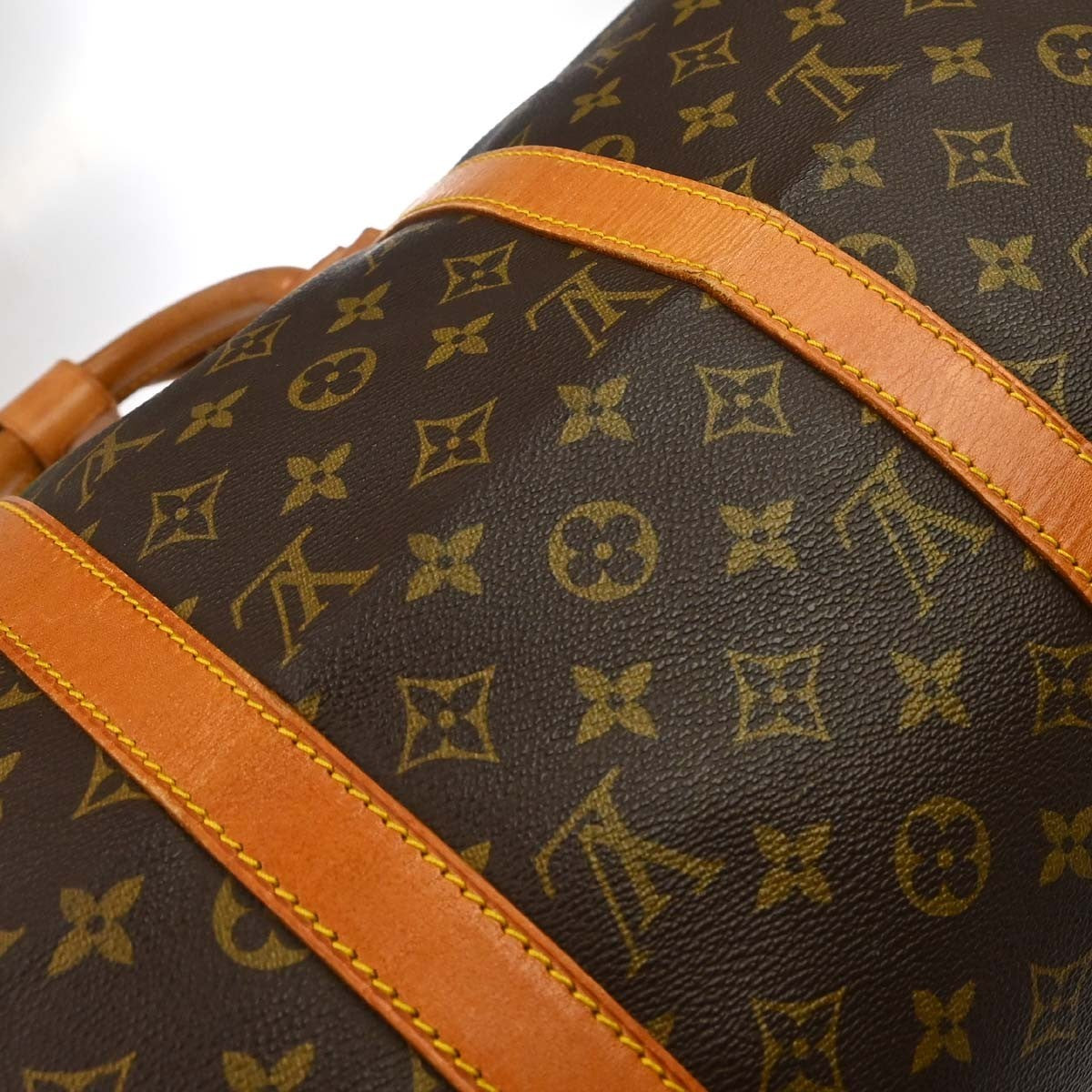 Louis Vuitton Keepall Canvas Brown Canvas Travel Bag Bag (Pre-Owned)