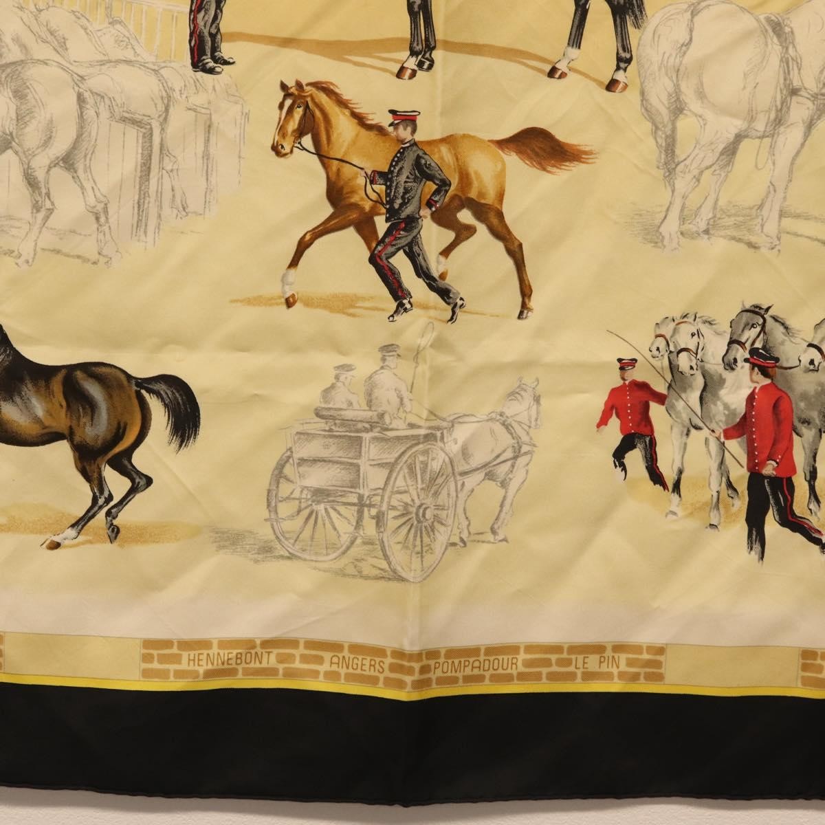 Hermes Carré 90 Silk Multicolor Black Silk Scarve & Shawl Accessory (Pre-Owned)