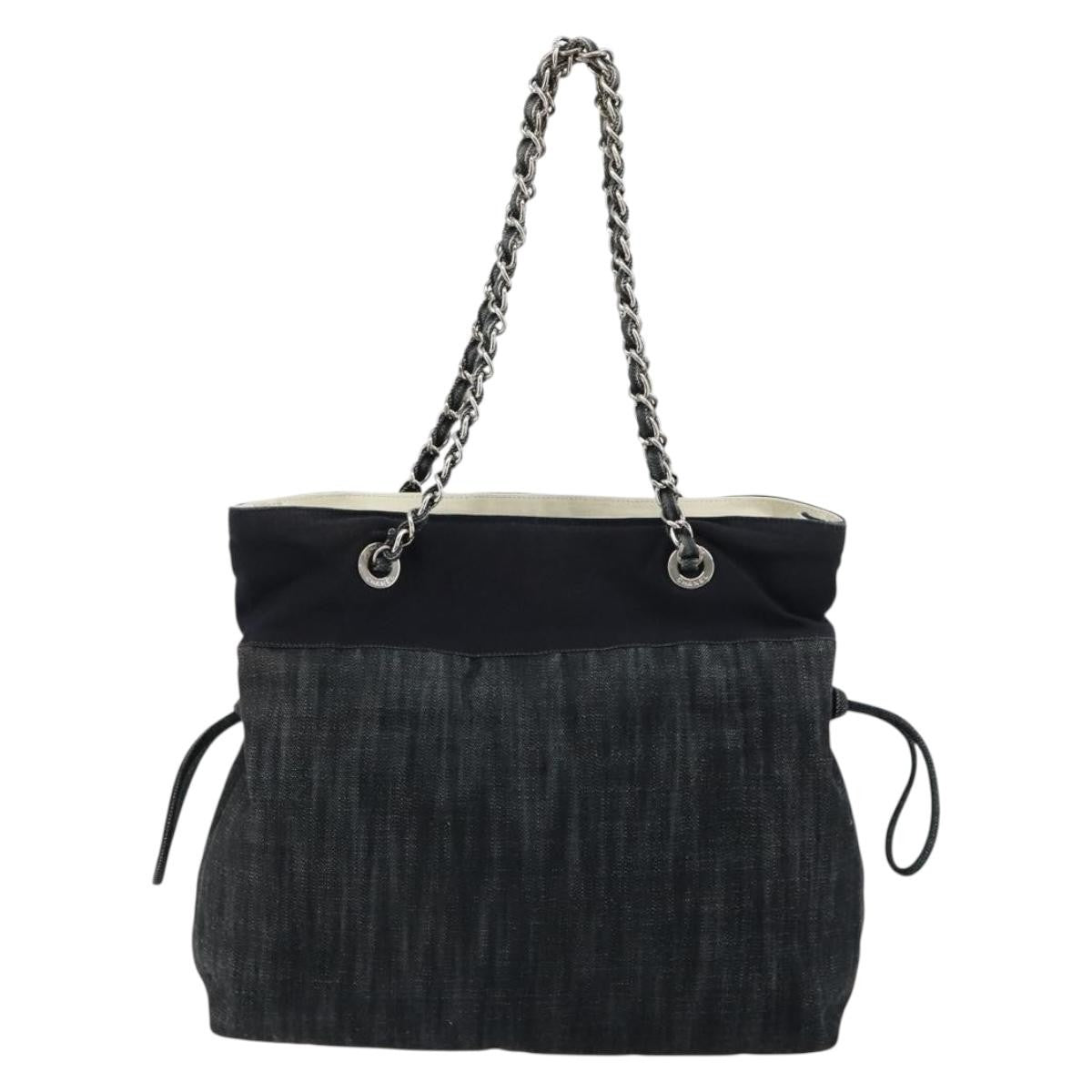 Chanel Bon Bon Denim Black Denim_Jeans Tote Bag Bag (Pre-Owned)