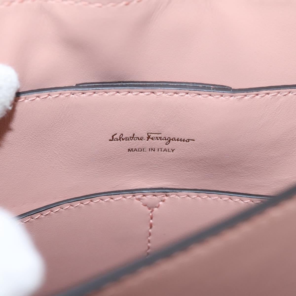 Salvatore Ferragamo Margot Satchel Leather Pink Leather Handbag (Pre-Owned)