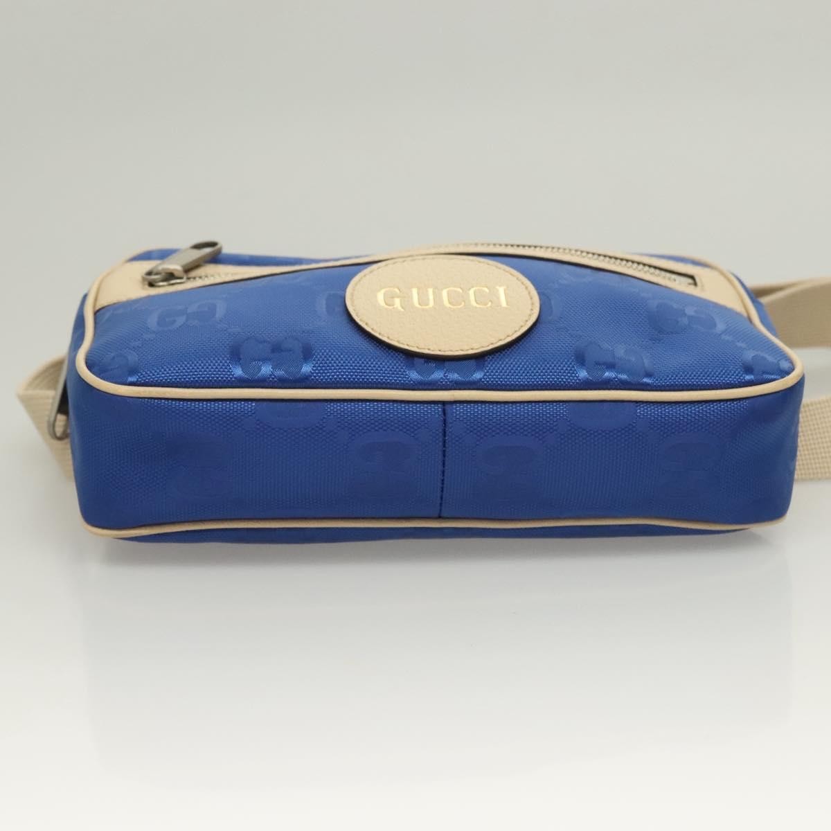 Gucci Off The Grid Belt Gg Econyl Blue Canvas Shoulder Bag Bag (Pre-Owned)