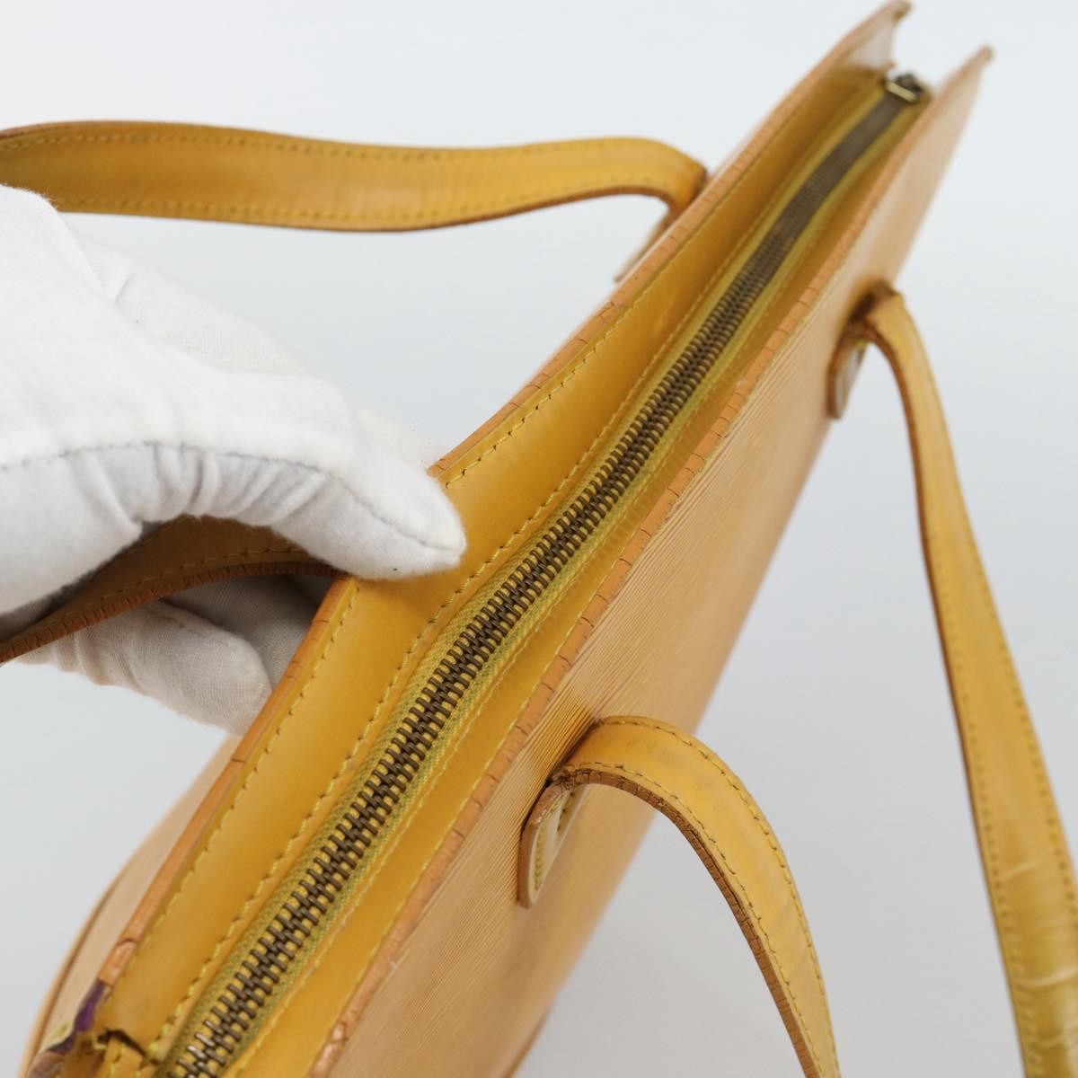 Louis Vuitton Saint Jacques Epi Leather Yellow Leather Handbag (Pre-Owned)