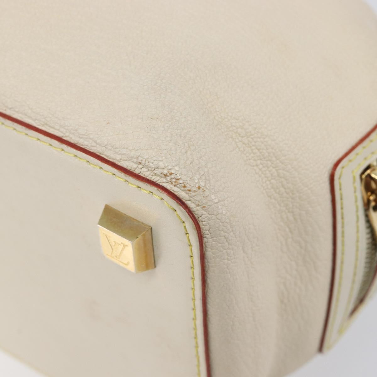 Louis Vuitton Suhali L'ingenieux Leather White Leather Handbag (Pre-Owned)