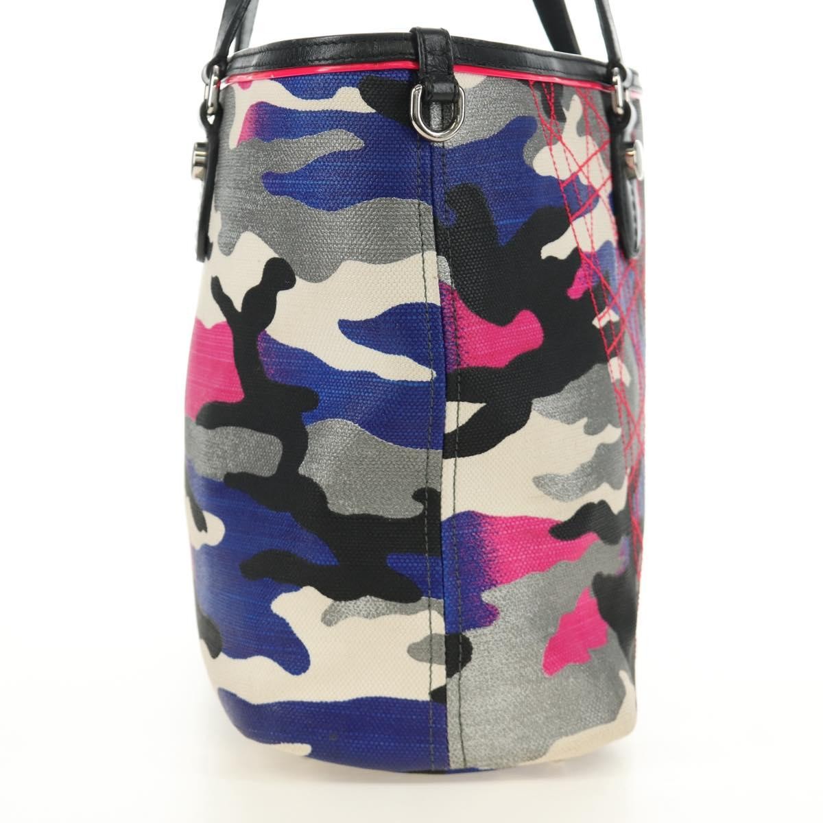 Christian Dior Open Limited Edition Anselm Reyle Camouflage Canvas Multicolour Canvas Tote Bag Bag (Pre-Owned)