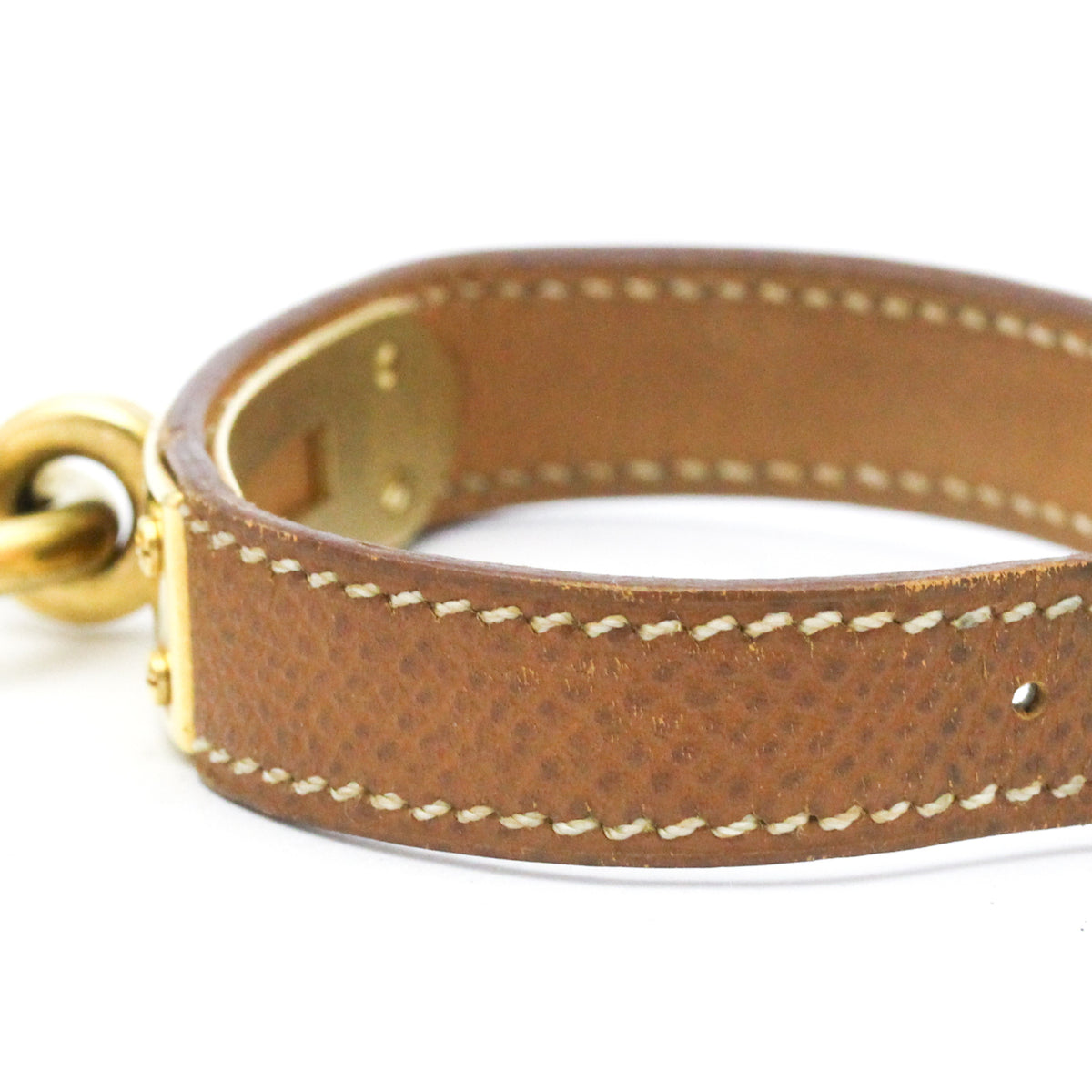 Hermes Kelly Quartz Plated Metal And Leather Watch (Pre-Owned)