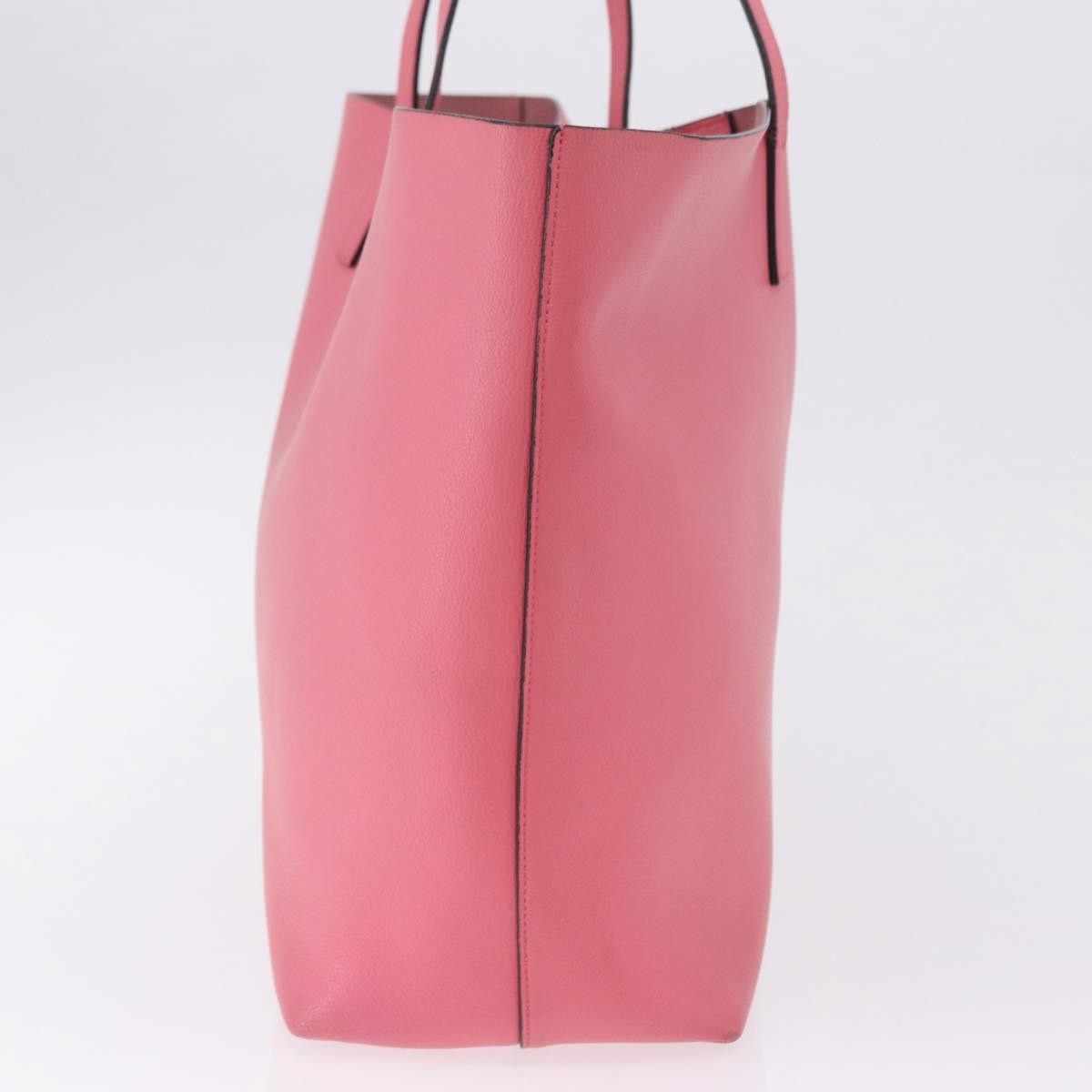 Saint Laurent Shopper Leather Pink Leather Tote Bag Bag (Pre-Owned)