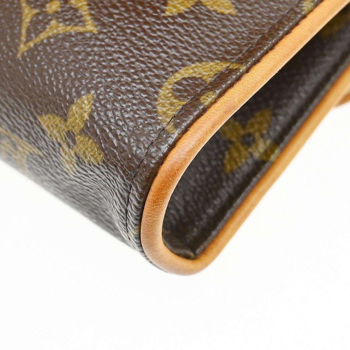 Louis Vuitton Florentine Waist Monogram Canvas Brown Canvas Clutche & Pouche Bag (Pre-Owned)