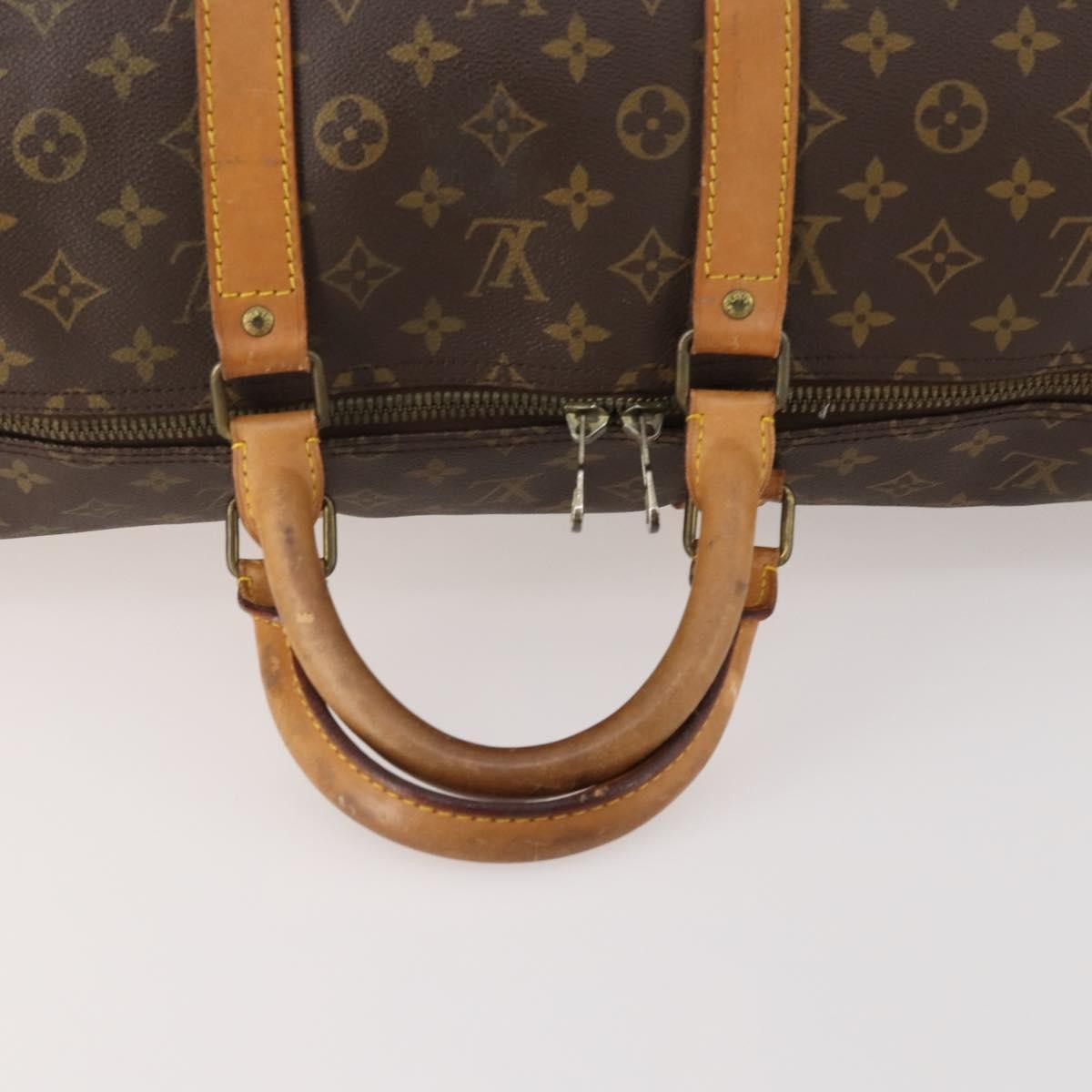 Louis Vuitton Keepall Monogram Canvas Brown Canvas Travel Bag Bag (Pre-Owned)