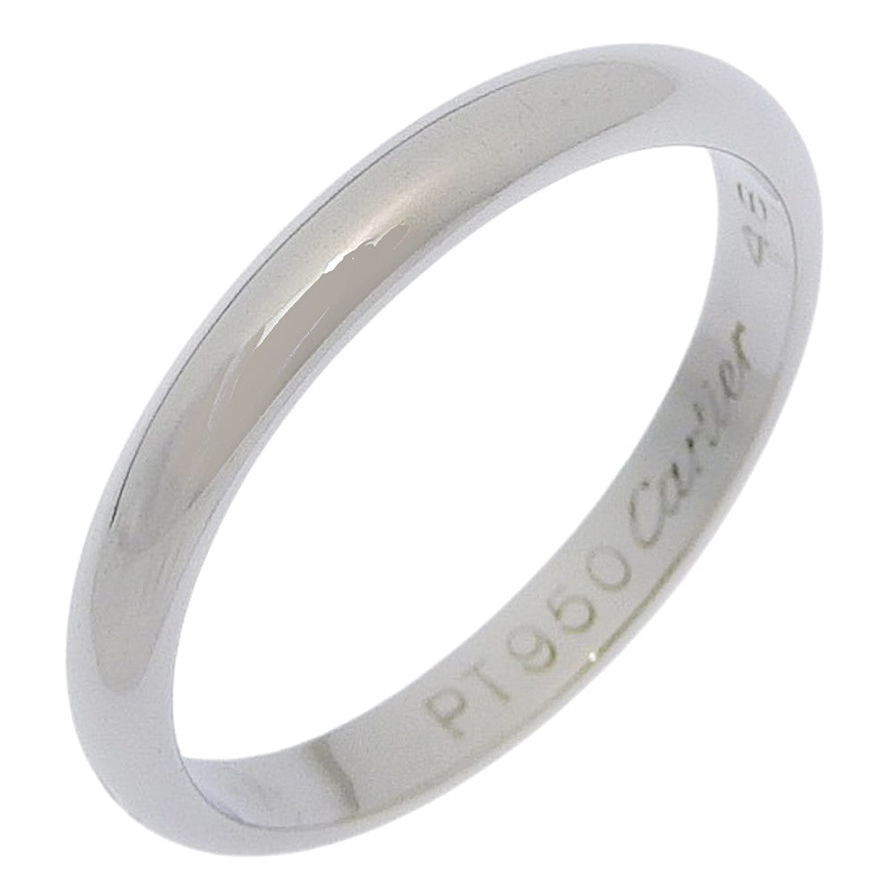 Cartier 1895 Wedding Band Platinum Silver Platinum Ring Jewelry (Pre-Owned)