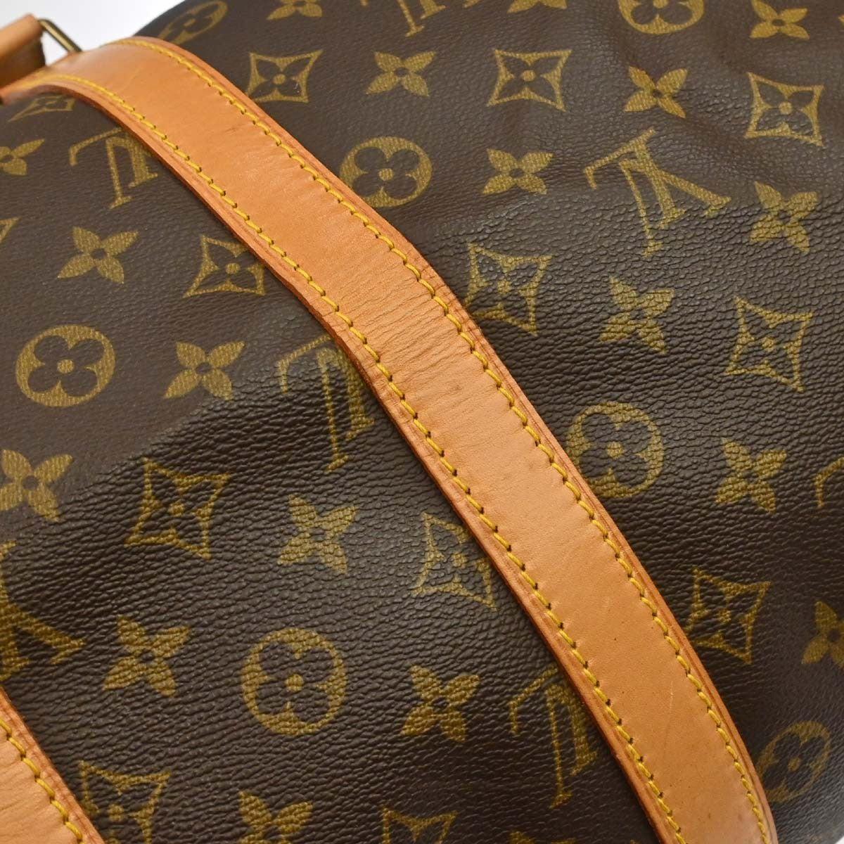 Louis Vuitton Keepall Monogram Canvas Brown Canvas Travel Bag Bag (Pre-Owned)