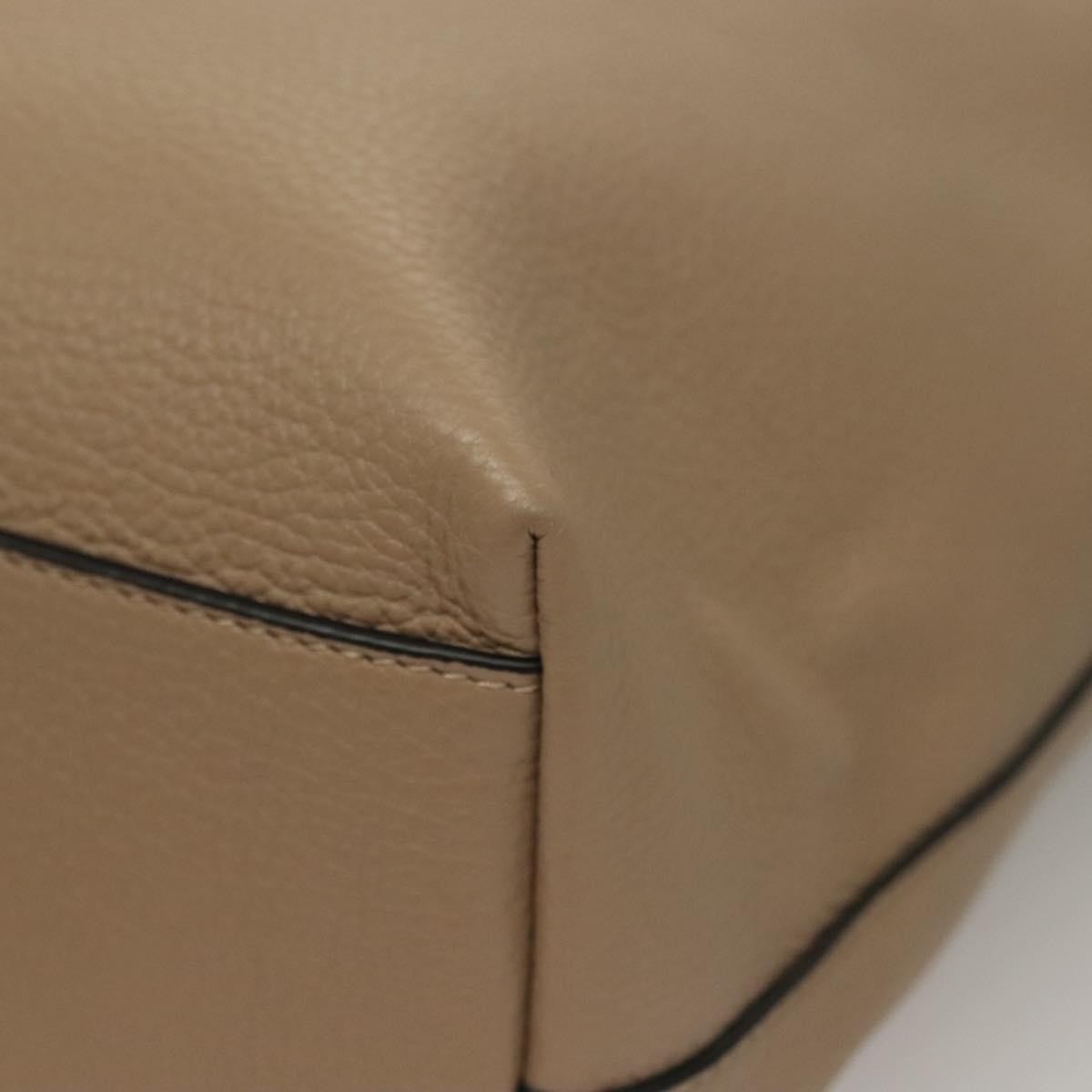 Versace La Medusa Tote Embossed Canvas Beige Leather Bag (Pre-Owned)