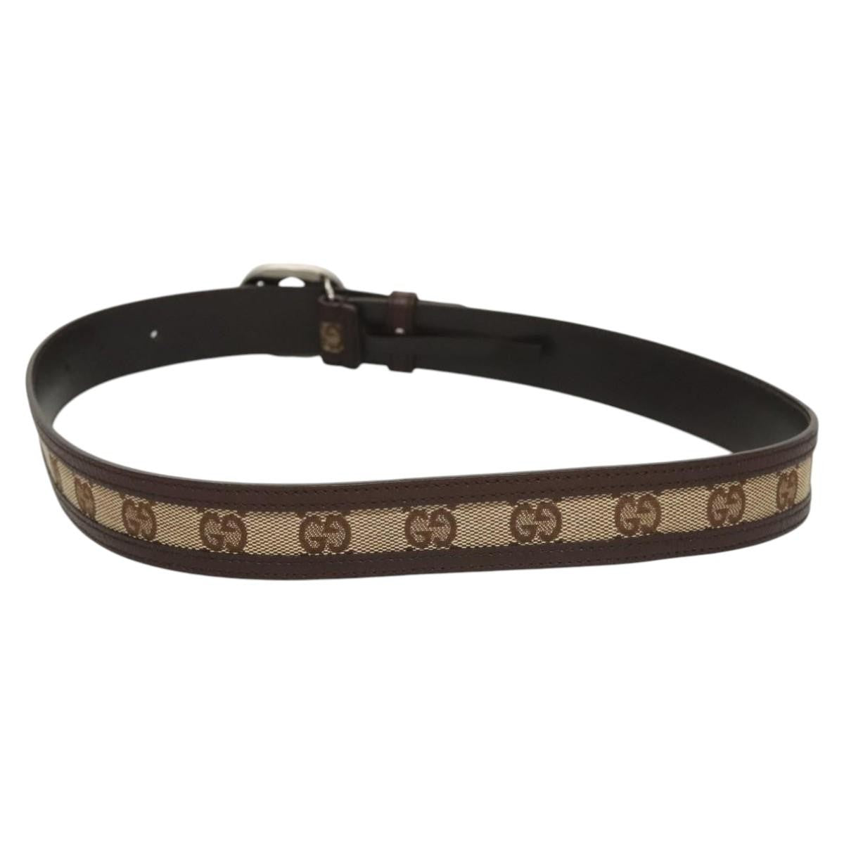 Gucci Interlocking G Belt Gg Canvas Beige Canvas Belts Accessory (Pre-Owned)