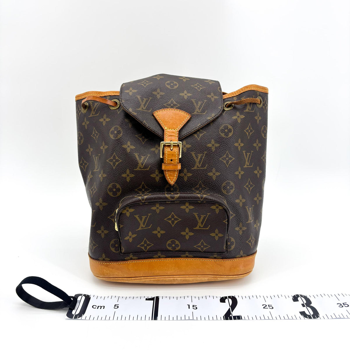 Louis Vuitton Vintage Montsouris Monogram Canvas Brown Canvas Backpack Bag (Pre-Owned)
