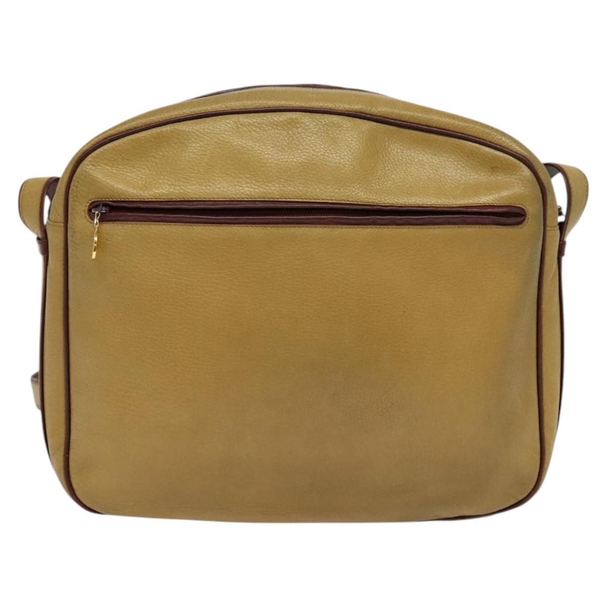 Cartier Tasseled Must De Cartier Leather Yellow Leather Shoulder Bag Bag (Pre-Owned)