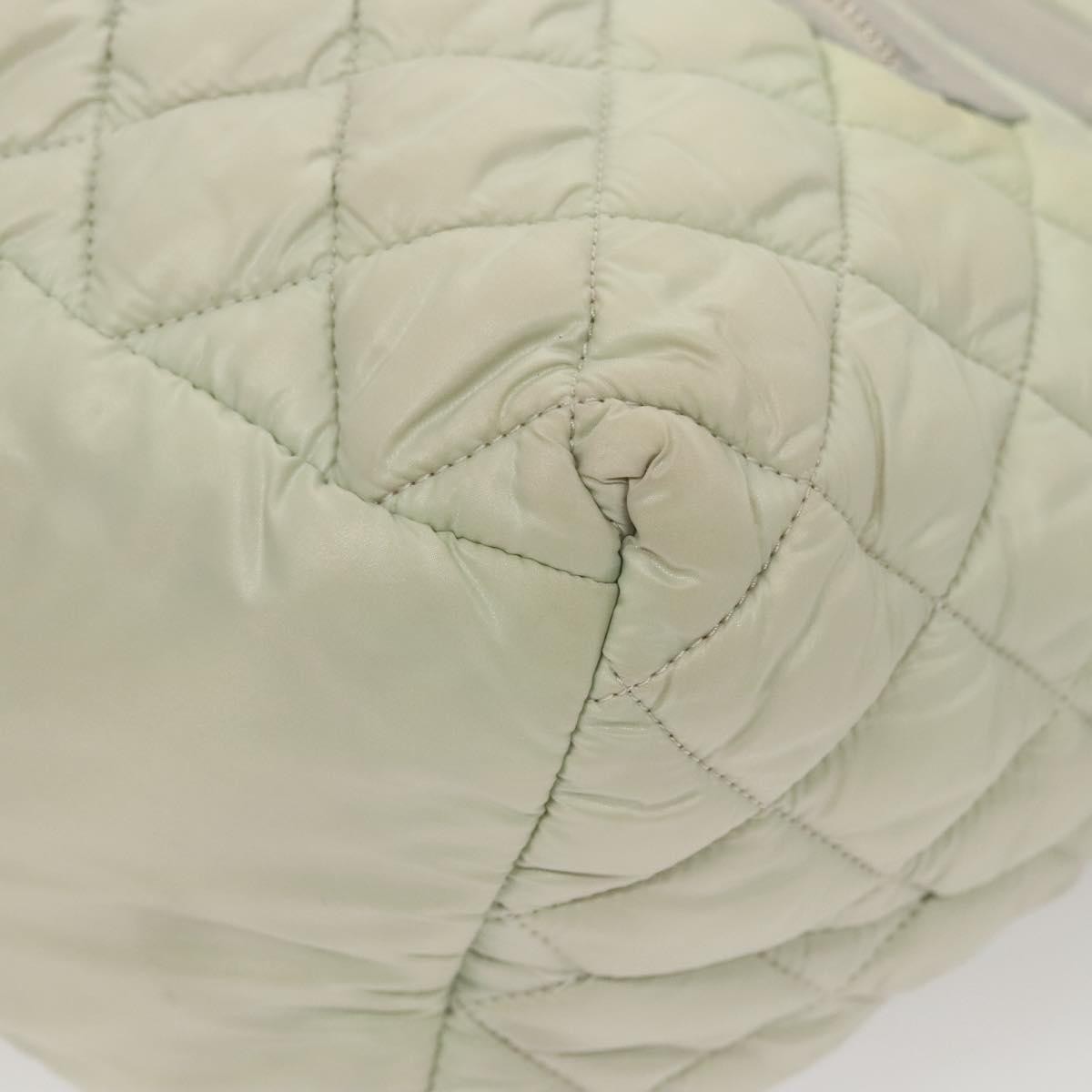 Chanel Coco Cocoon Reversible Quilted Nylon Gray Nylon Tote Bag Bag (Pre-Owned)