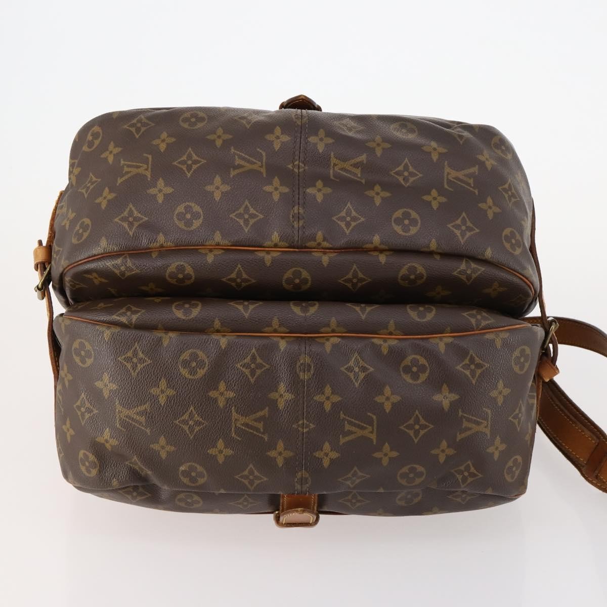 Louis Vuitton Saumur Monogram Canvas Brown Canvas Shoulder Bag Bag (Pre-Owned)