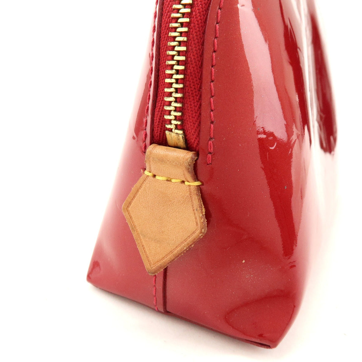 Louis Vuitton Cosmetic Monogram Vernis Red Patent_Leather Toiletry Case Accessory (Pre-Owned)