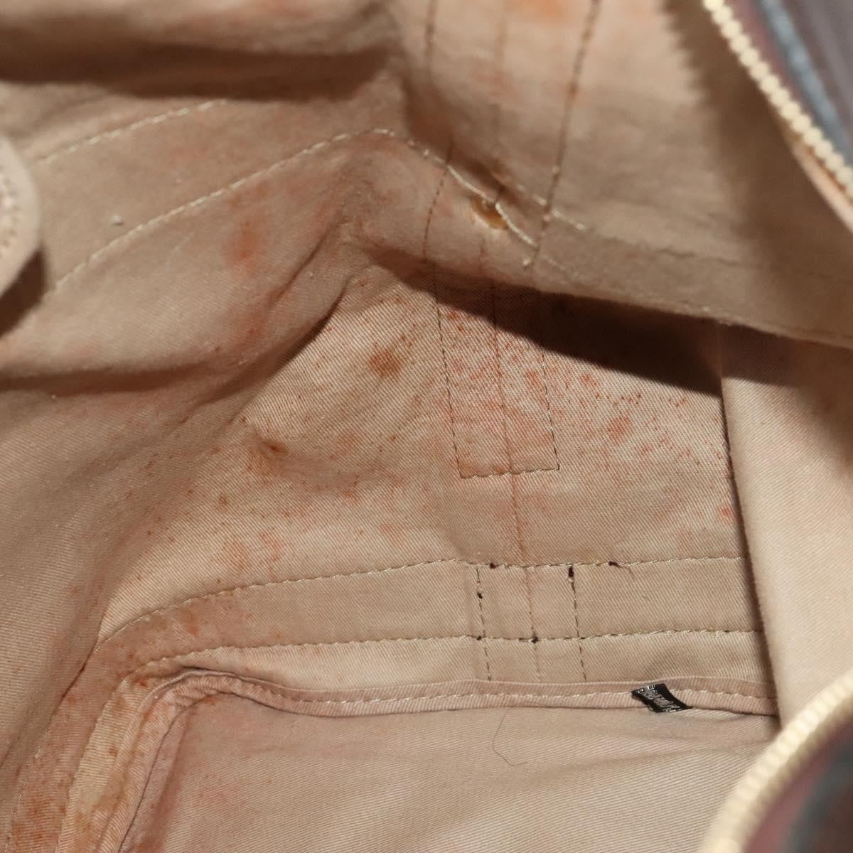 Christian Dior Vintage Trotter Street Chic Pocket Hobo Diorissimo Canvas Brown Canvas Shoulder Bag Bag (Pre-Owned)