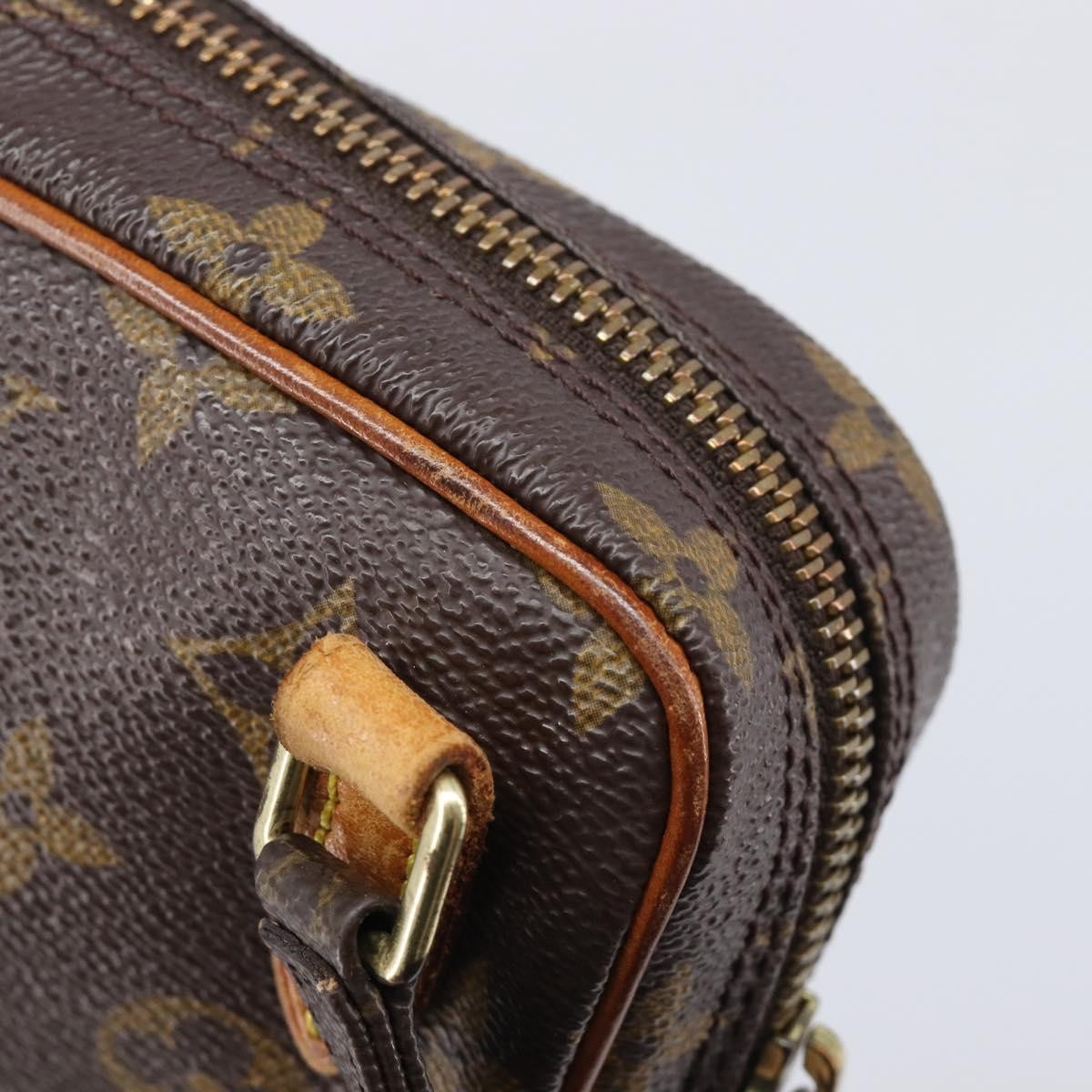 Louis Vuitton Pochette Marly Bandouliere Monogram Canvas Brown Canvas Handbag (Pre-Owned)