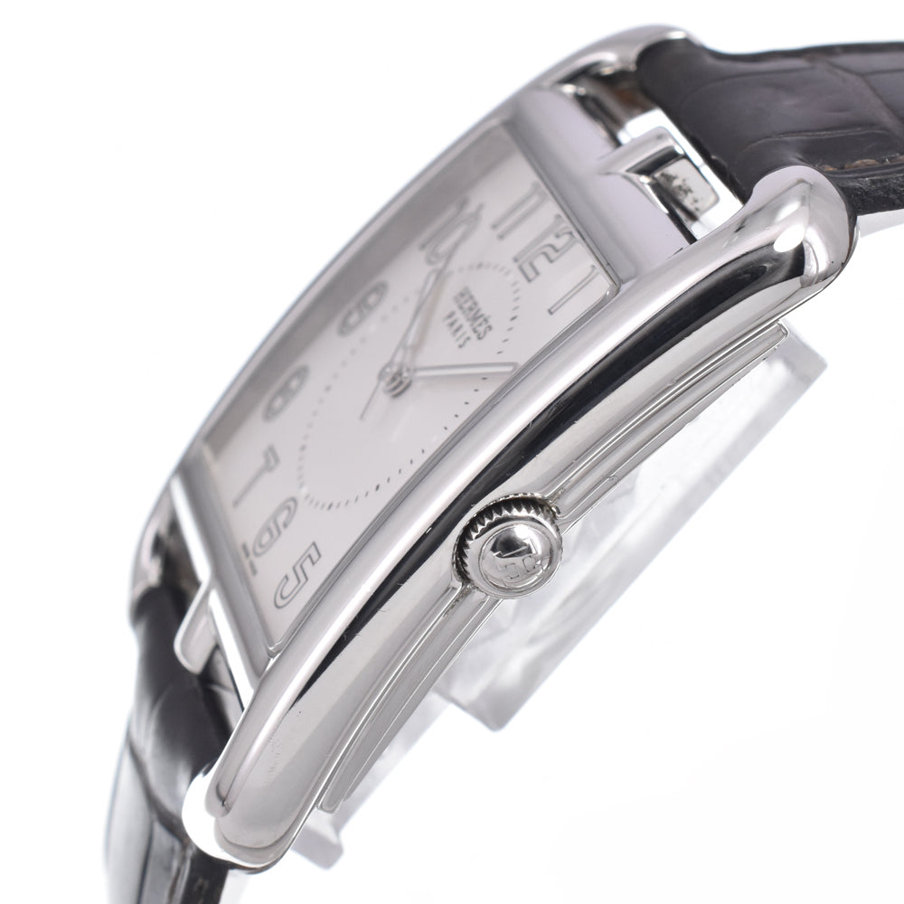 Hermes Cape Cod Quartz Stainless Steel And Leather Watch (Pre-Owned)