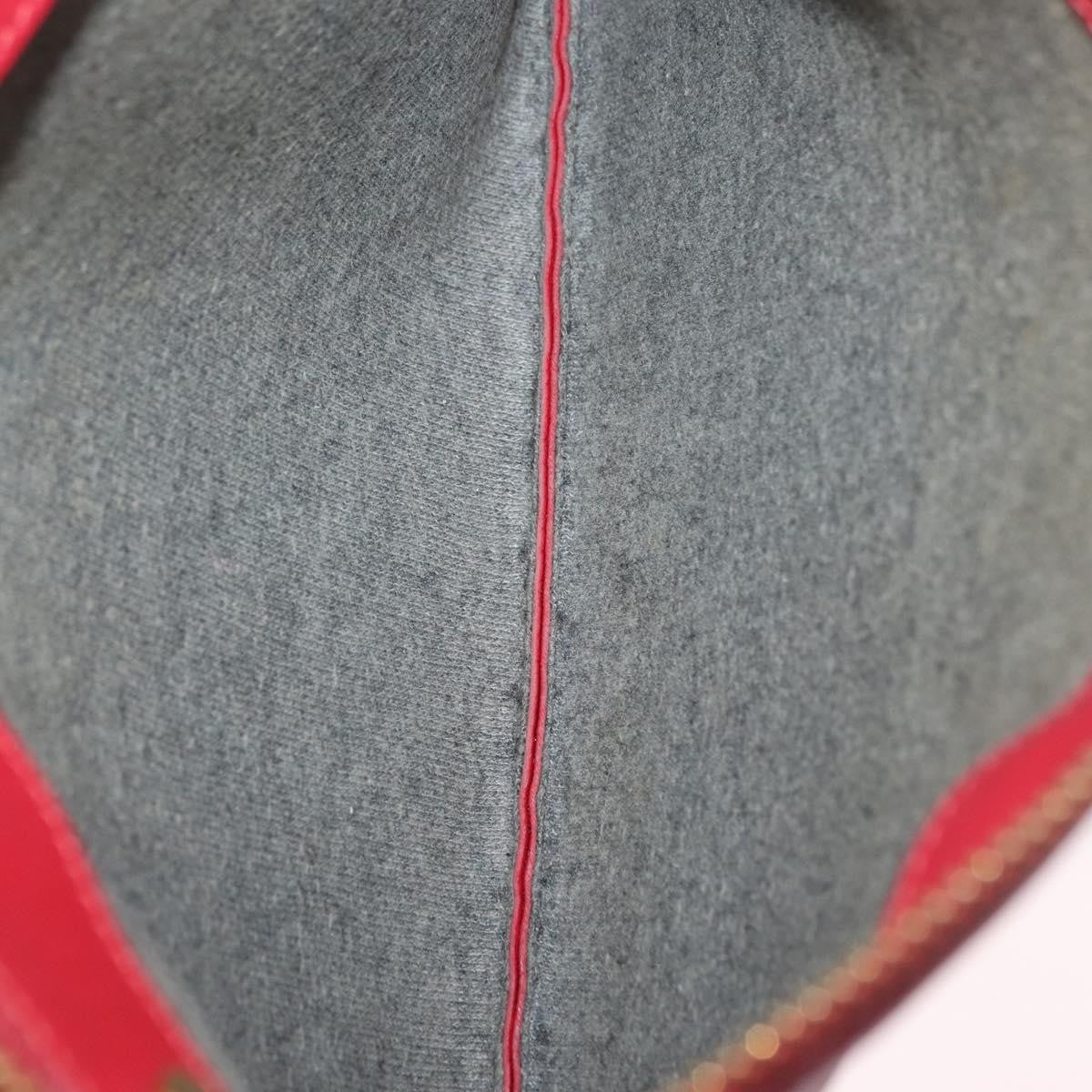Celine Trio Leather Red Leather Crossbody Bag Bag (Pre-Owned)