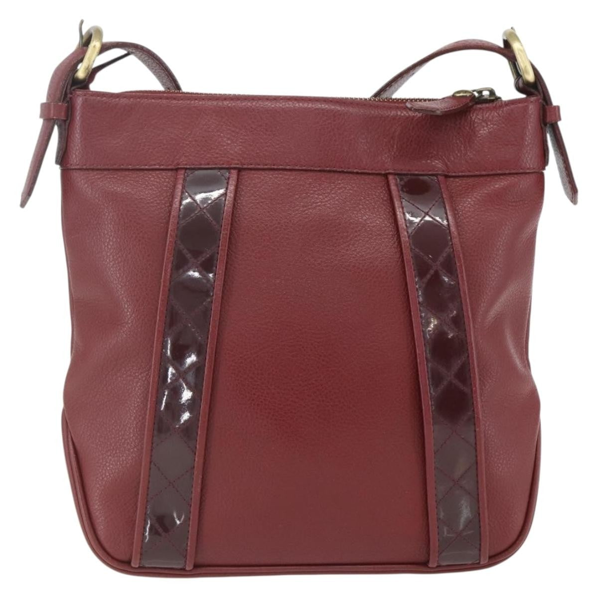 Burberry Vintage Leather Red Leather Shoulder Bag Bag (Pre-Owned)