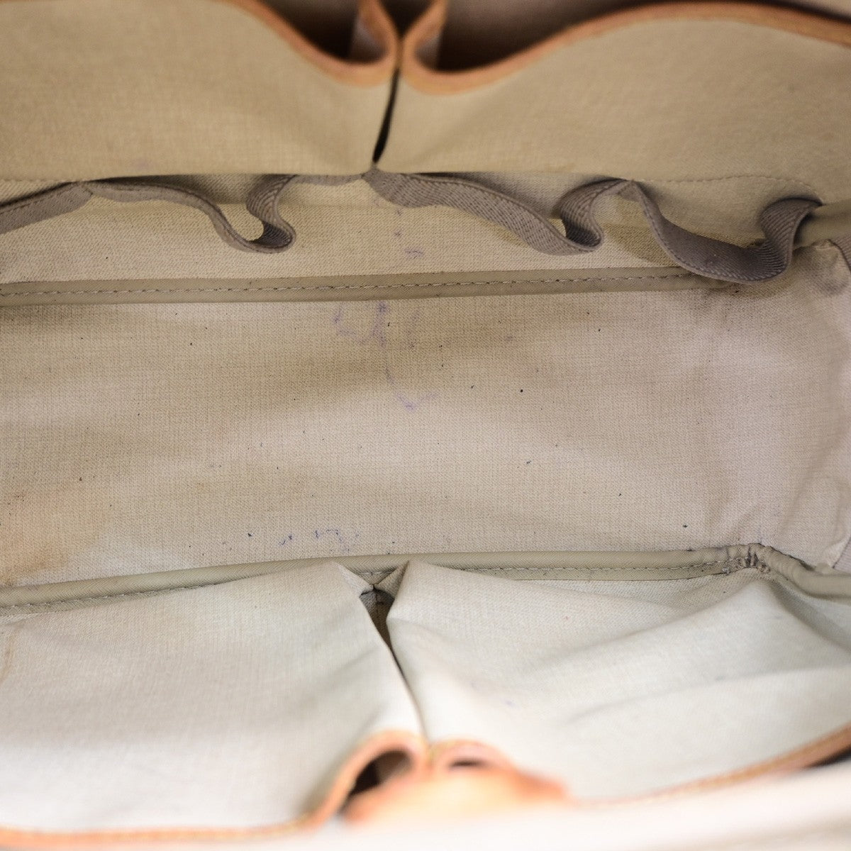 Louis Vuitton Deauville Monogram Canvas Brown Canvas Handbag (Pre-Owned)