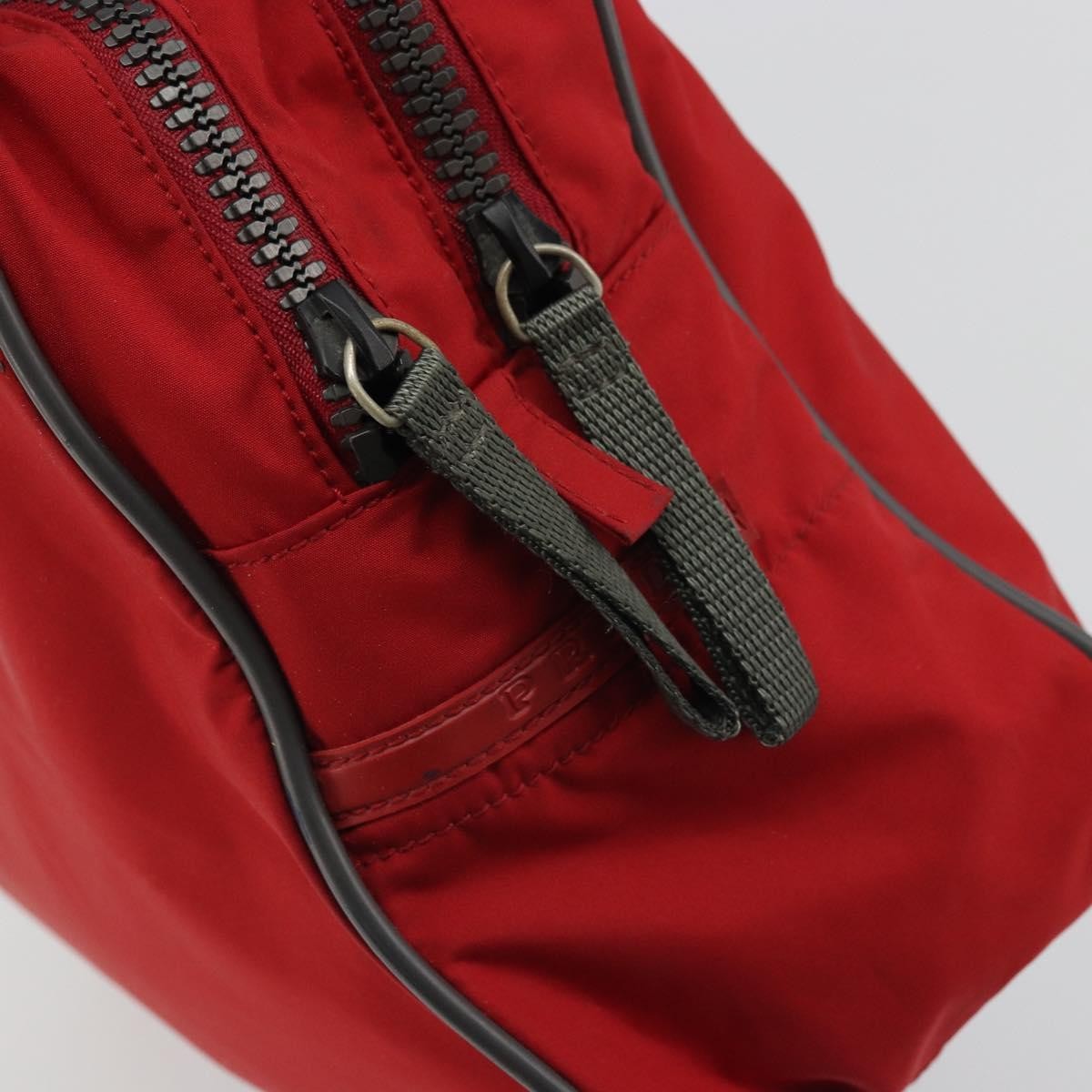 Prada Sport Nylon Red Nylon Tote Bag Bag (Pre-Owned)
