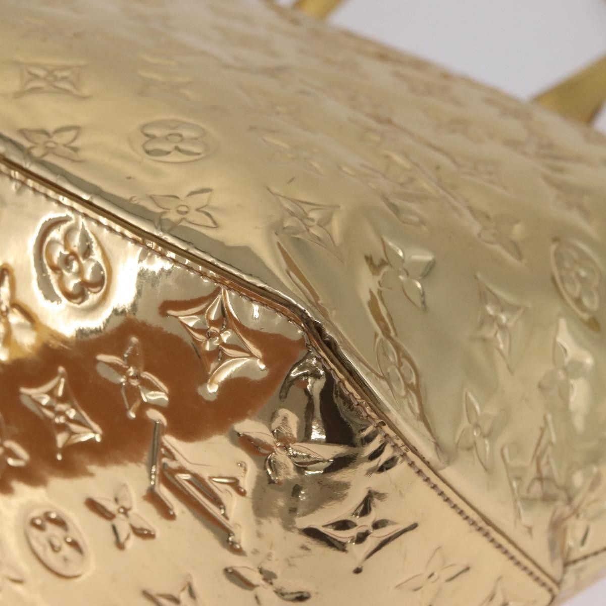 Louis Vuitton Bellevue Monogram Vernis Gold Canvas Tote Bag Bag (Pre-Owned)